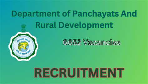 wbrpms|Panchayat Recruitment.